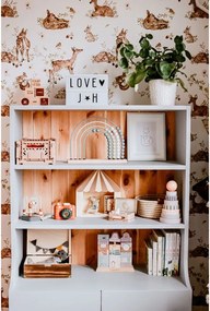 Tapeta jelenia lúka biela 280x50 cm