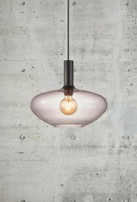 Nordlux Závesný luster z dymového skla Alton pre žiarovku E27 ø35cm 48973047