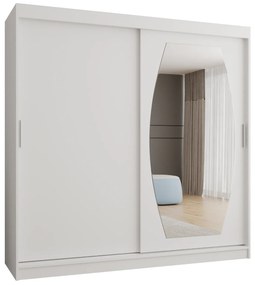 Šatníková skriňa 200 cm Rosaria (biela). Akcia -19%. Vlastná spoľahlivá doprava až k Vám domov. 1126305