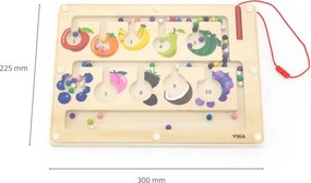 Magnetické bludisko Viga 44745 počítanie a triedenie farieb