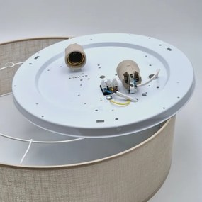 Stropné svietidlo SIRJA 2xE27/60W/230V pr. 45 cm béžová