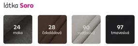 Rohová sedacia súprava, sivobéžová taupe, pravá, FABIA