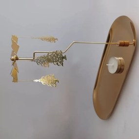 DECOLED Anjel zvoní, 23 x 20,5 cm, stromy, zlato