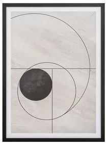 Obraz v čiernom ráme ABSTRACT III 50x70 cm