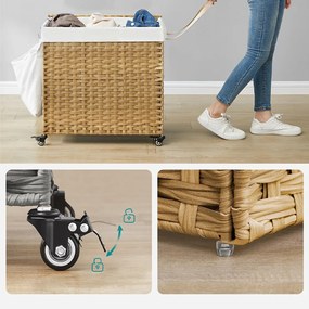 Plastový kôš na bielizeň 66 x 33 x 66 cm