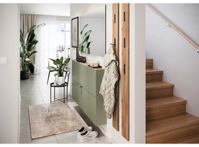 Zeleno-sivá výklopná skrinka na topánky Ameca – Germania