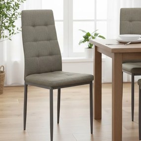 Moderná jedálenská stolička ARIS v hnedom odtieni