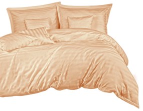 BAMBUSOVÉ OBLIEČKY STRIPE BEIGE 160X200 CM, 2KS 70X80 CM, 4 KS 40X40 CM BÉŽOVÉ