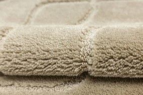 Kúpeľňový koberček Ivona svetlobéžový, línie