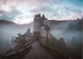 Sklenený obraz - Eltz Castle, Nemecko (70x50 cm)