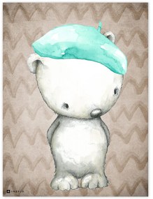 Obrazy na stenu pre deti - Maco s baretkou