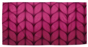Sablio Uterák Pletenie vo fuksiovej farbe - 50x100 cm