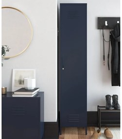 Modrá kovová skrinka 38x185 cm Bradford - Queer Eye