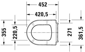 Duravit ME by Starck - WC sedátko so sklápacou automatikou, biela 0020090000