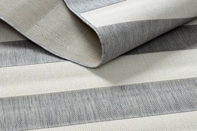 Koberec Floorlux sizal flat 48644/637- Pásy sivo biely