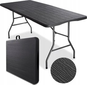 Cateringový stôl CATERON 70x180 cm, hnedý