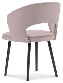 Sada 4 ks Zamatová stolička Elpis dĺžka 55 × šírka 56 × výška 80 cm WINDSOR & CO