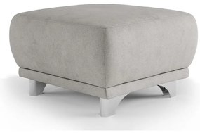 Taburet RIMINI 66x66 cm svetlošedý