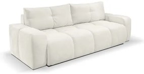 Rozkladacia čalúnená trojmiestna pohovka s úložným priestorom ALMADA béžová