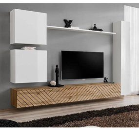 Obývacia Stena Switch VIII Line Biela/Wotan