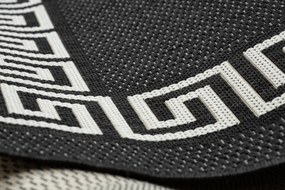 Koberec FLAT SISAL 49373690 Grécky čierno / krémový