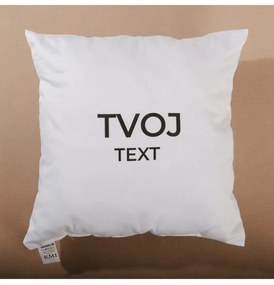 Vankúš s vlastným textom 40x40 cm EMI