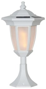 Biele vonkajšie solárne LED svietidlo Star Trading Flame