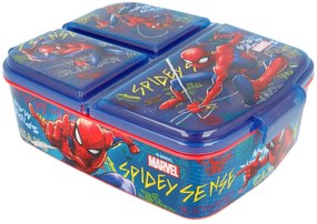 Multibox na desiatu Spiderman s 3 priehradkami - motív Grafiti