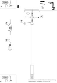Závesné svietidlo Lami, 1x biele kovové tienidlo