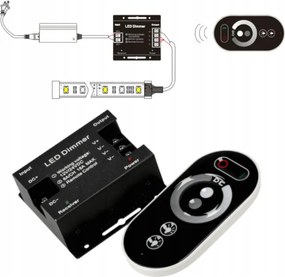 Sada LED neónových COB pásikov 12V 10m 120W - zdroj + diaľkový ovládač