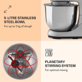 Klarstein Bella Pico 2G, kuchynský robot, 1300 W, 1,7 PS, 6 stupňov, 5 l