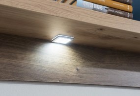 Obývacia stena Grande, dub artisan / dub Ribbeck, s osvetlením