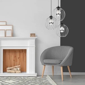 Luster na lanku ZOYA 3xE27/60W/230V lesklý chróm