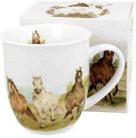 Porcelánový hrnček Horses 400 ml