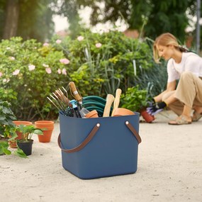 Nákupná taška, kabelka, plastová MULTIBAG, tmavomodrá, 40 l