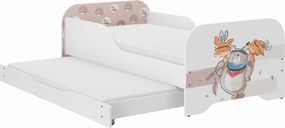 Wooden Toys Detská posteľ MIKI 160x80 MISIU s funkciou spania