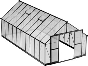 Skleník 245 x 305 x 606 cm, zosilnená konštrukcia, polykarbonát 6 mm