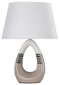Candellux Stolná lampa ROMANO 1xE27/60W/230V biela/béžová CA0268