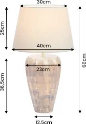 Stolová lampa 48095 Pure Nature Drevo Mango  - Komfort-nábytok