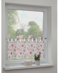 Bielo-ružová záclona 135x45 cm Rose – Sehlbach