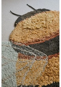 Žltý prateľný ručne tkaný bavlnený detský koberec 115x150 cm Bee – Lorena Canals
