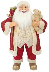 Dekorácia Santa Claus Červeno-zlatý 80cm