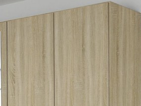 Šatníková skriňa Gamma, dub sonoma