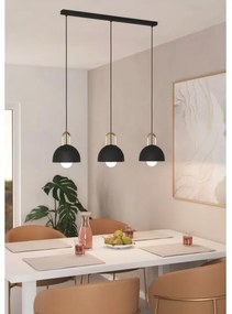Eglo 99694 - Luster na lanku CALMANERA 3xE27/40W/230V čierna