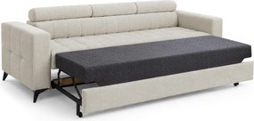 Sofa Nardo s funkciou spania - svetlý béžový šenil Vibe 06