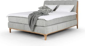 XXXLutz BOXSPRINGOVÁ POSTEĽ, 180/200 cm, platinová Welnova - Postele - 000840018902