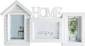 Multirám pro 3 ks foto Home 10x15 cm, biely domček%