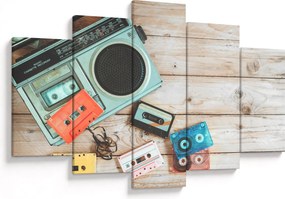 Obraz - Retro rádio (150x105 cm)