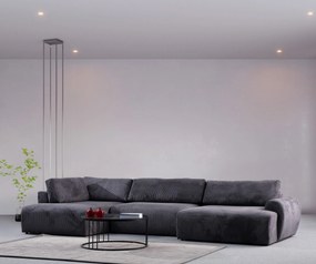 Elegantná pohovka Slučka CLA O3-2R - Antracit