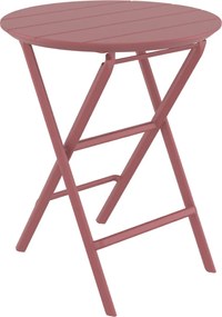 HELEN FOLDING Ø60 sklopný záhradný stôl marsala